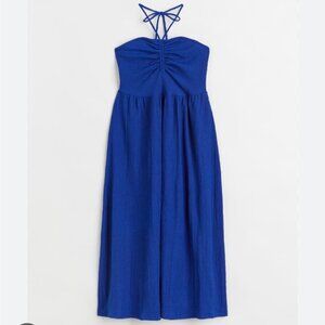 H&M Crinkled Halterneck Dress